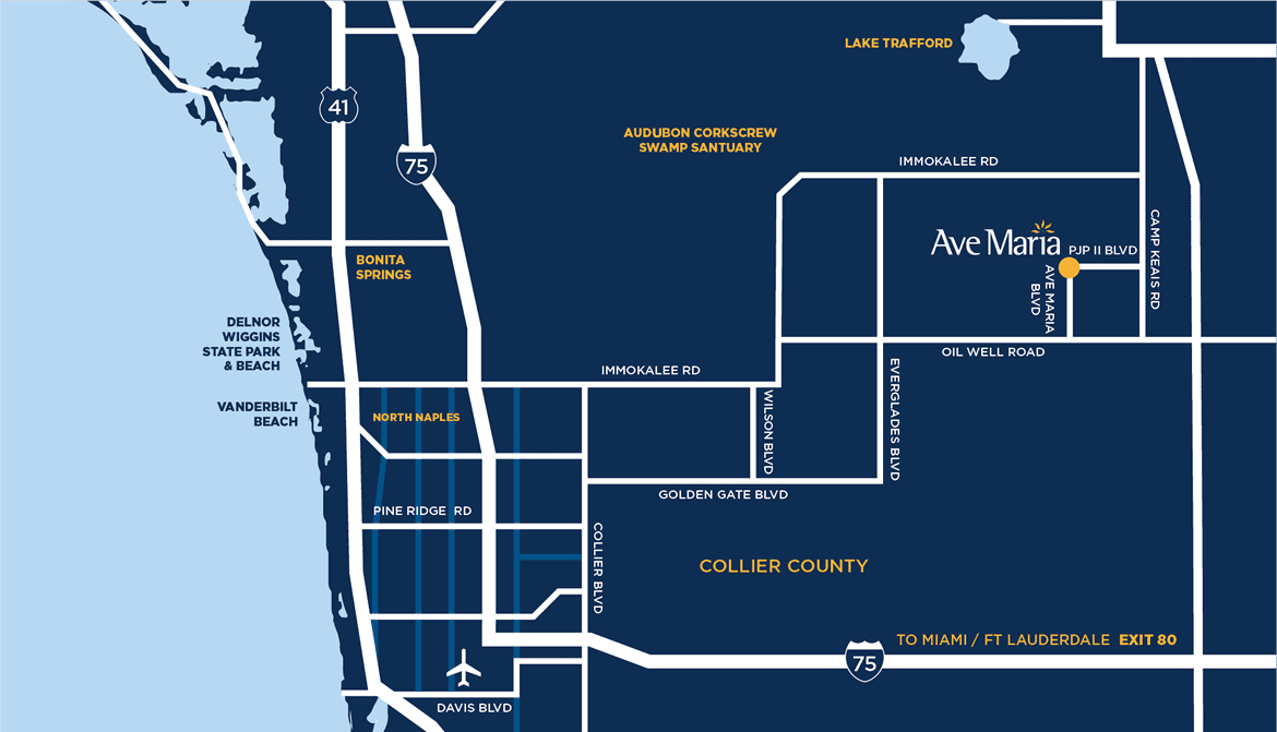 Ave Maria Map