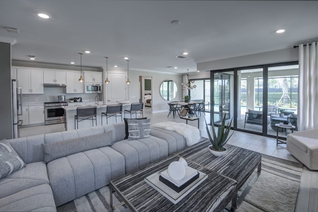 Gathering Room in Mystique model by Dell Webb Naples in Ave Maria, Florida