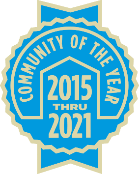 Community of The Year 2015 through 2021