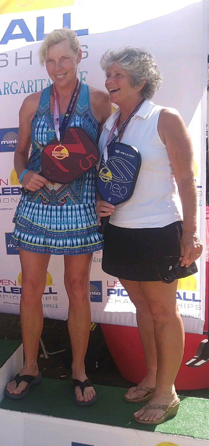 Franciska Blankenfeld and Theresa Demaio won the silver medal in the 3.0 Women’s Doubles age 60+ of the US Open Pickleball Championships.