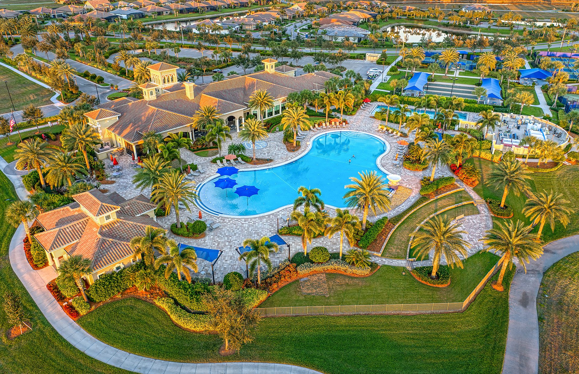 Del Webb Naples Club Aerial View