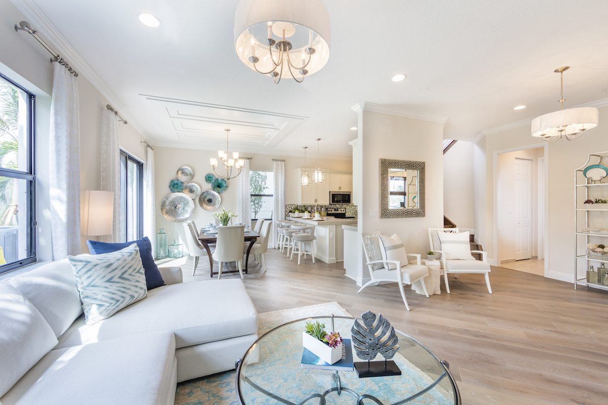 Doheny home design photo of gathering room in Silverwood at Maple Ridge