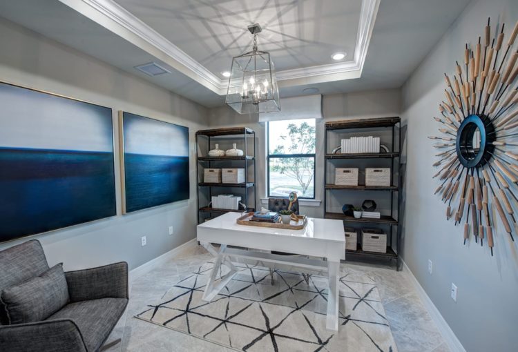 Home Office, with desk and chair, Pulte Homes, Ave Maria, Florida