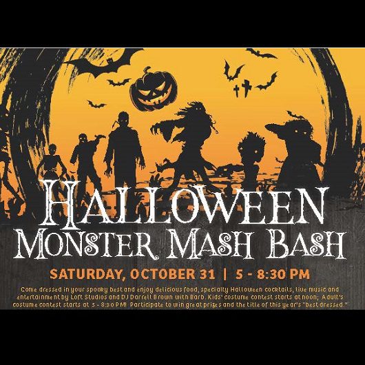 The Rusty Putter Halloween Monster Mash Bash Flyer