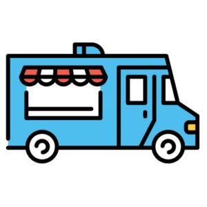 Street Food Truck Icon Logo