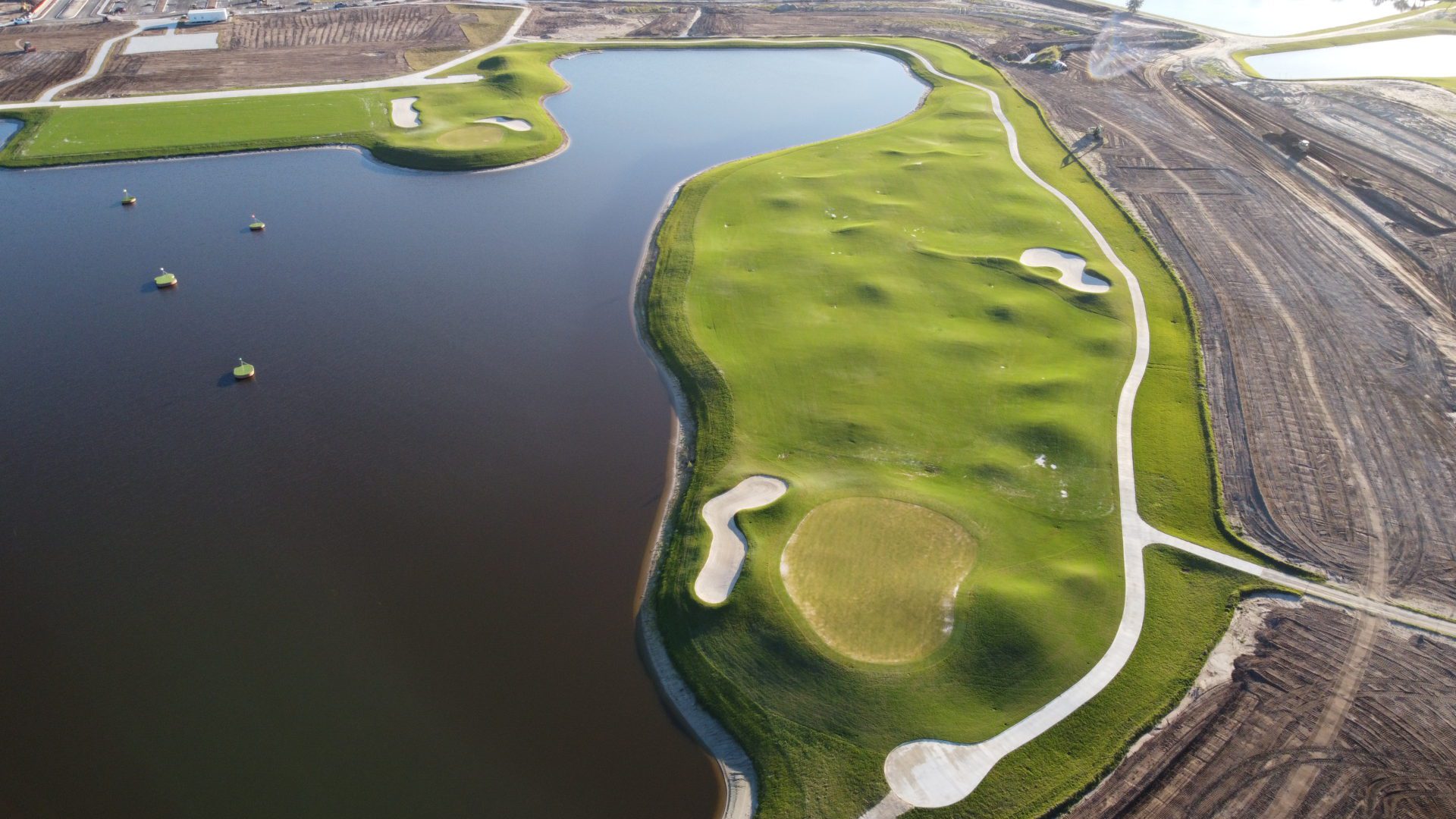 Hole 1 at The National Golf & Country Club by Lennar