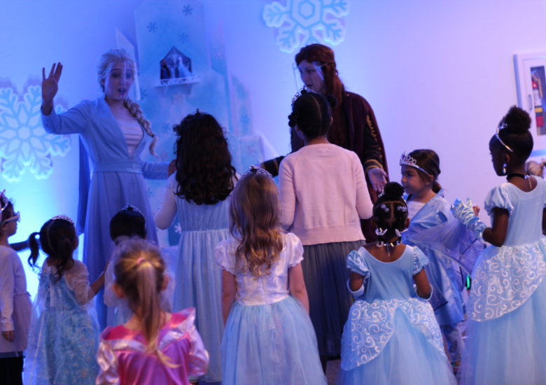 Princess celebration with young girls