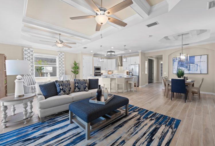 Victoria Open Living area interior Lennar Homes