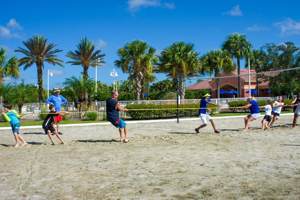 Tug of War on sand in Ave Maria Florida