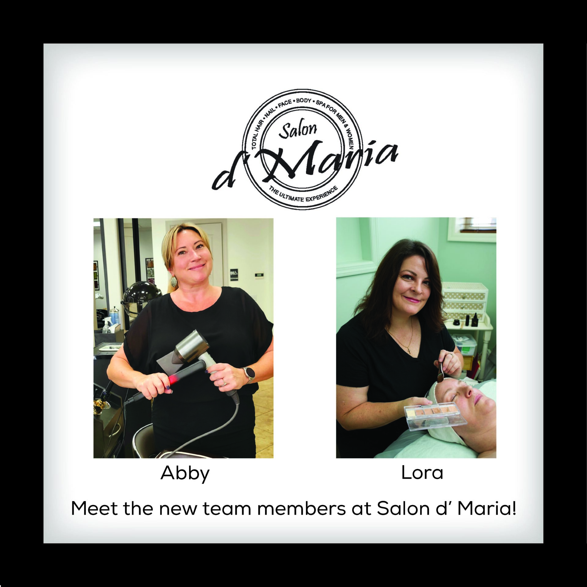 2 new team members at Salon d' Maria