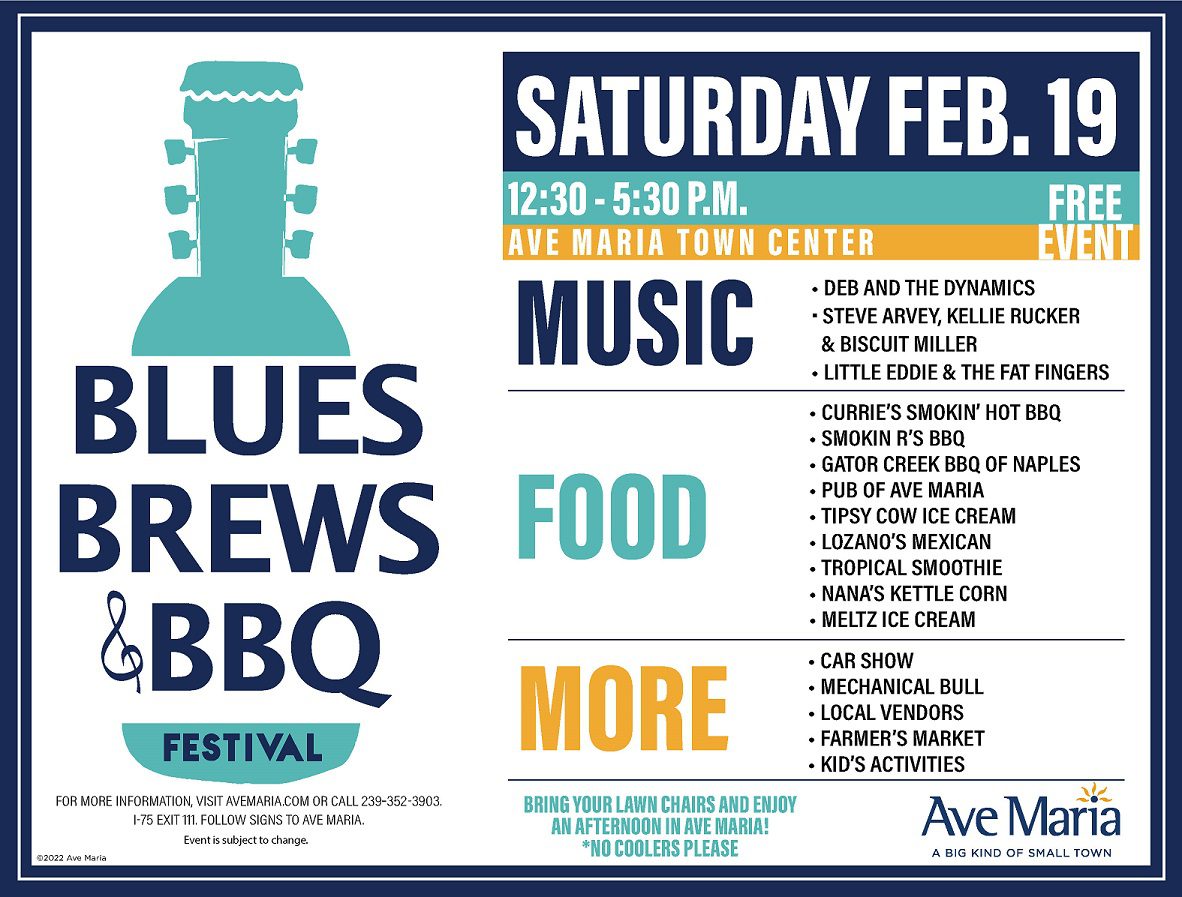 Blues, Brews and Barbecue Festival Ave Maria