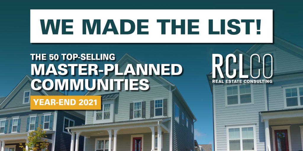 RCLCO top master-planned community list image