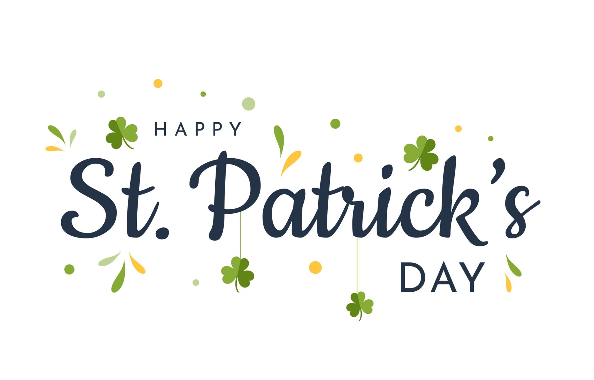 Saint Patrick's Day card, background. Vector