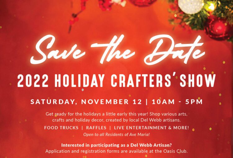 Del Webb Holiday Crafters' Show Flyer