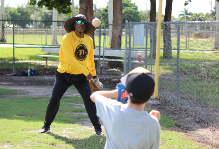 Former MLB Player coaches youth