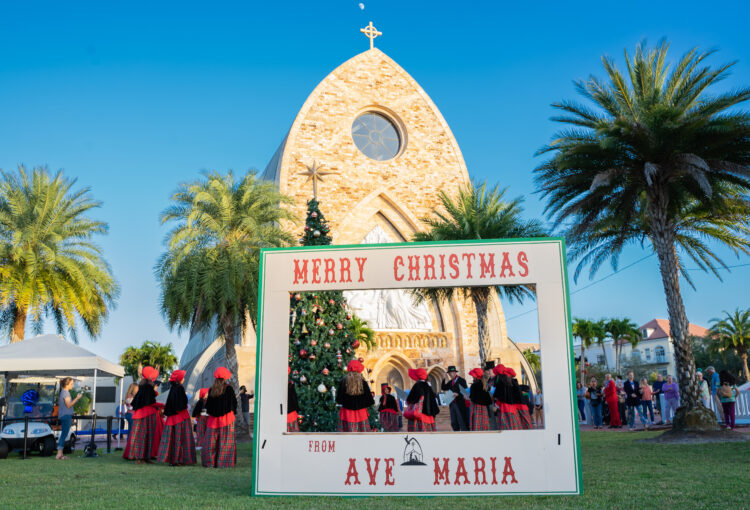 2022 Ave Maria Hometown Christmas of Catholic Church. Photo by Amelia Conte
