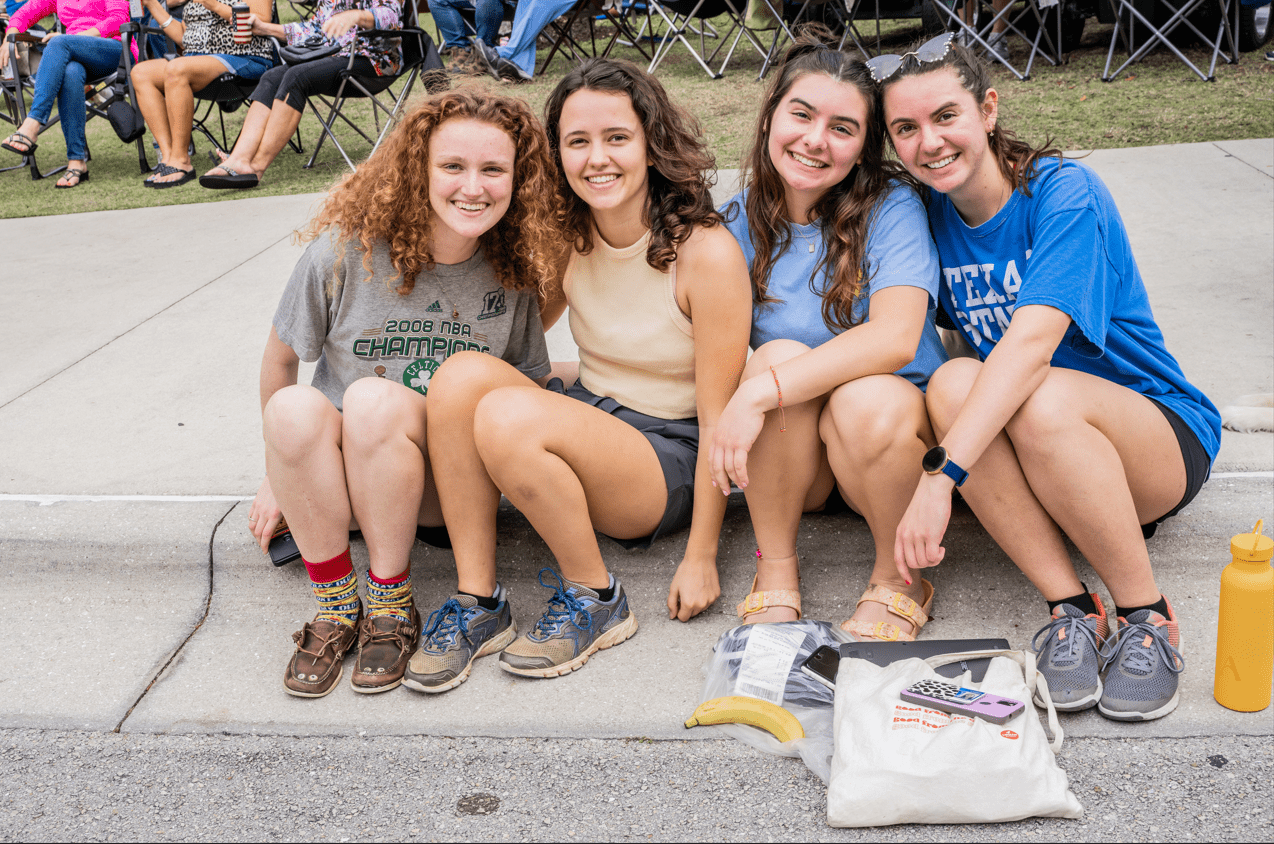 College students attending Taste of Ave