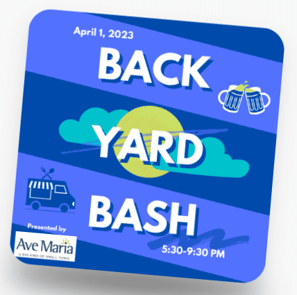 2023 C'MON Backyard Bash Flyer