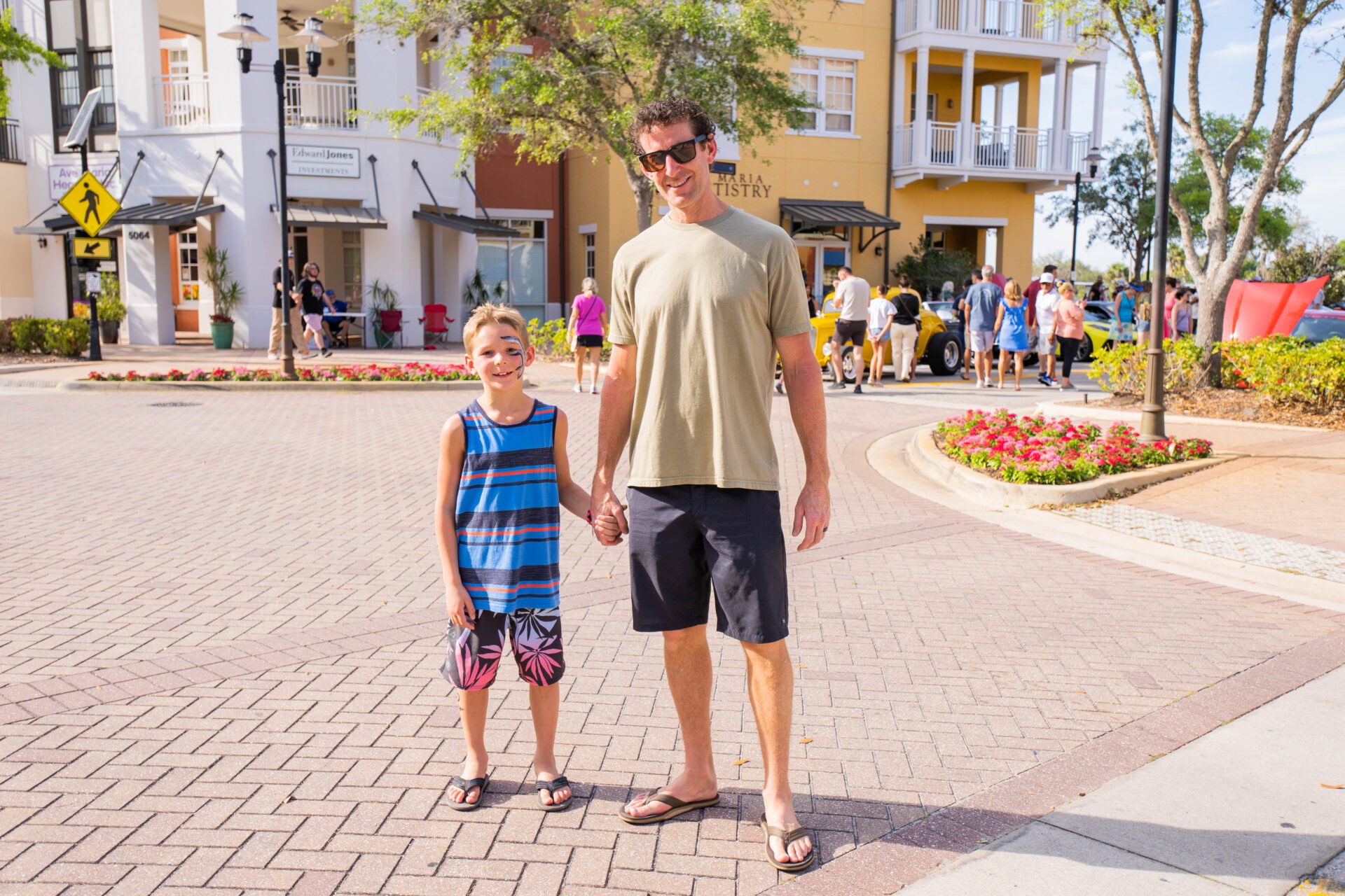 Father and son at Ave Maria Margarita & Taco Festival