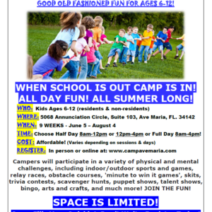 Camp Ave Maria 2023 Flyer