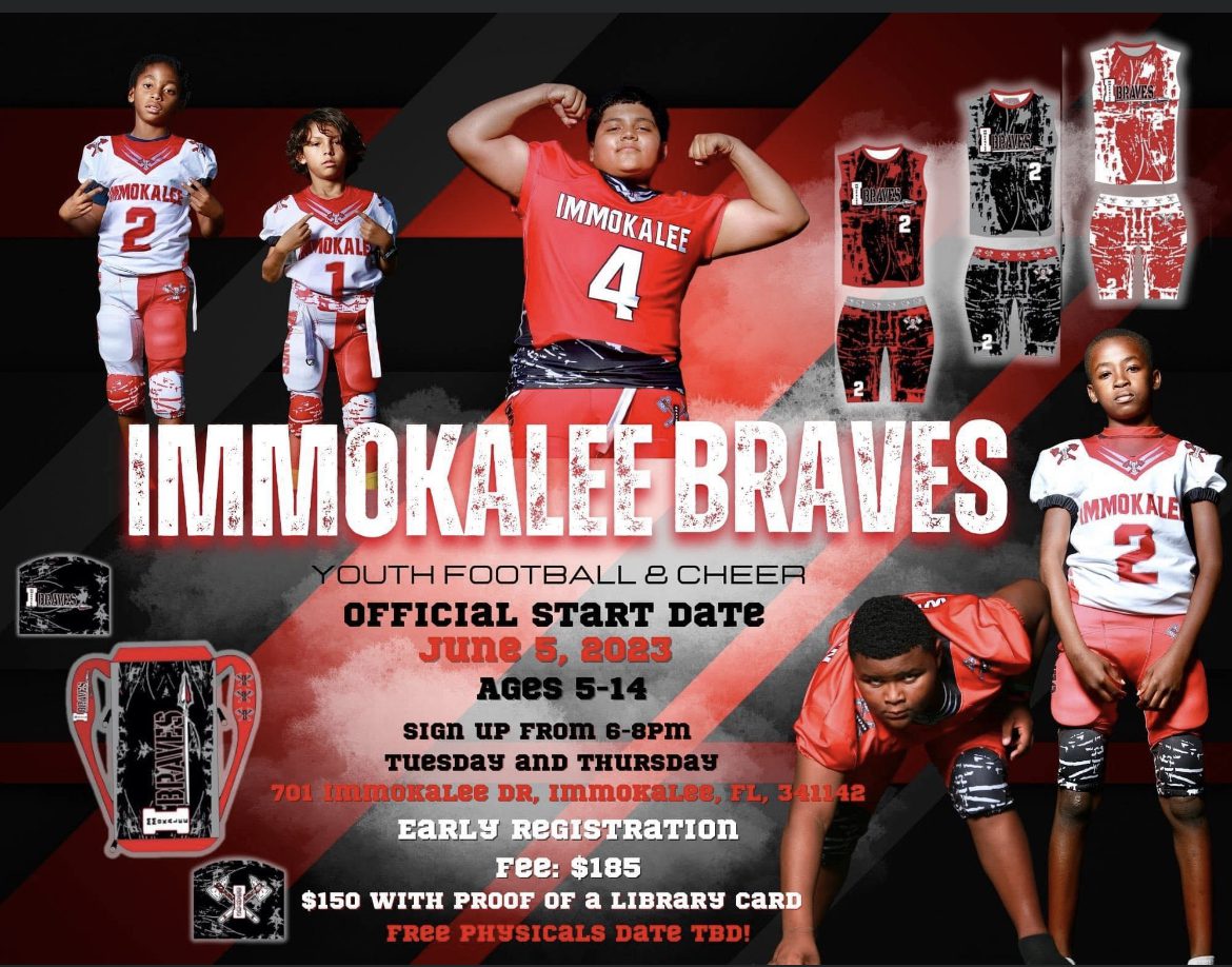 Flyer for Immokalee Braves
