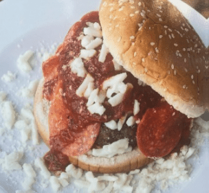 Chicken Parmesean Sandwich with extra cheese