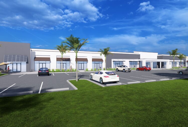 New Commercial Plaza Rendering at Ave Maria, FL's Midtown Plaza