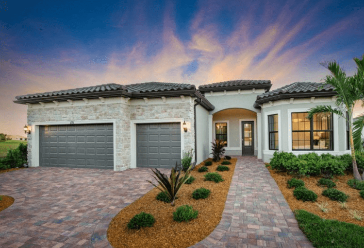 Del Webb Stellar model frontal elevation