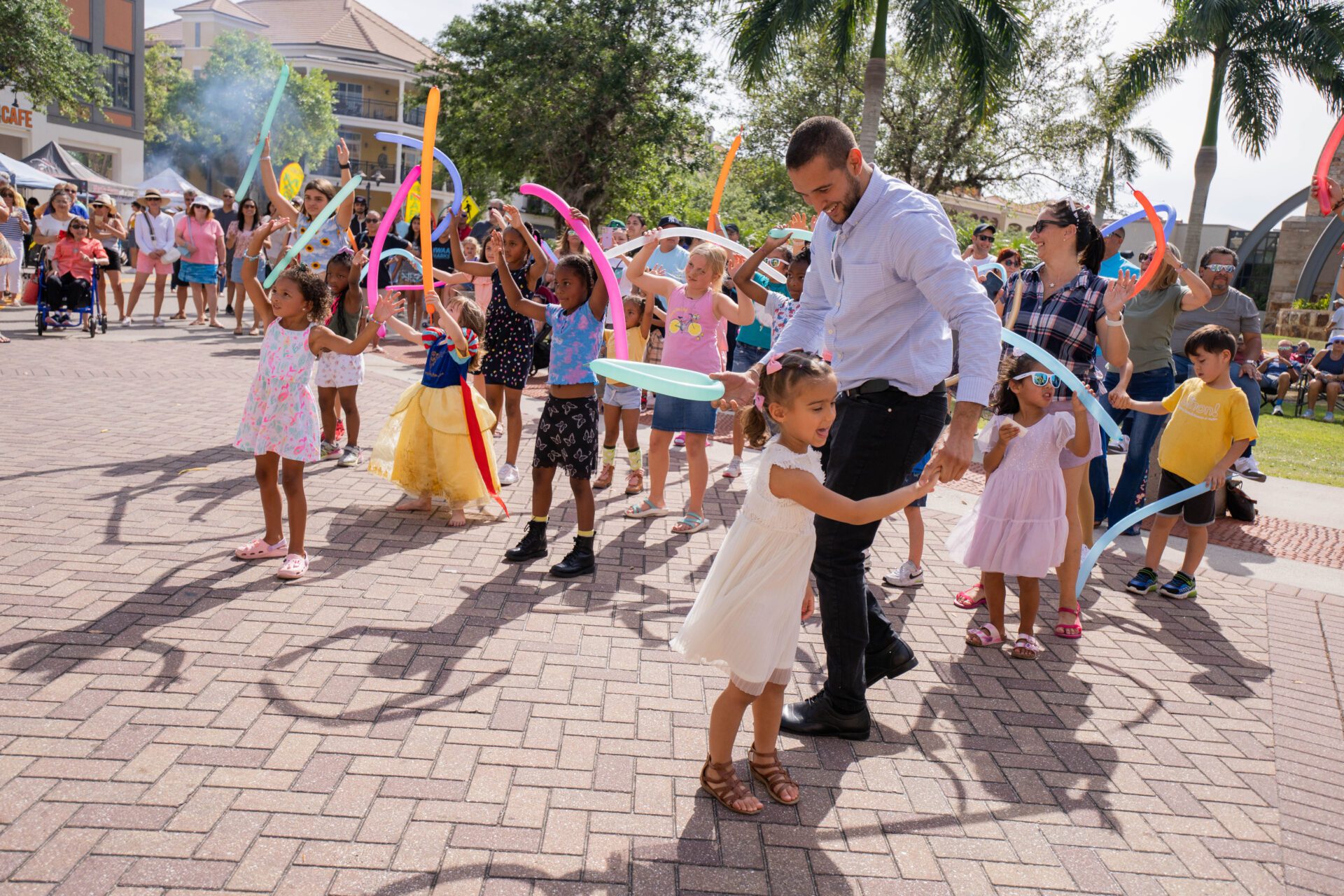 Father and daughter celebrating at the 2023 Margarita & Taco Festivak