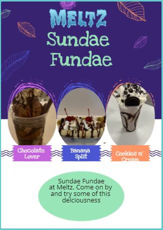 Sundae Fundaes at Meltz Ice Cream in Ave Maria