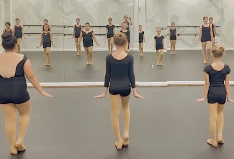 Ave Maria Dance Academy students learn new choreography