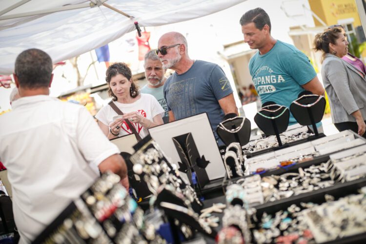 Arts and Crafts Festival attendees in Ave Maria, FL