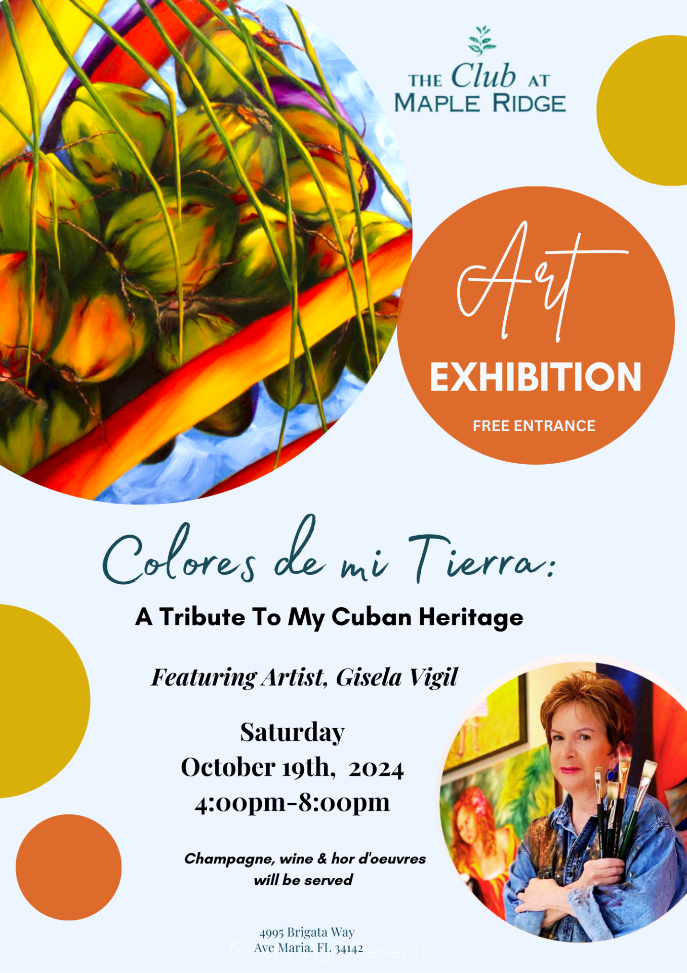 Art Exhibition at Maple Ridge event flyer