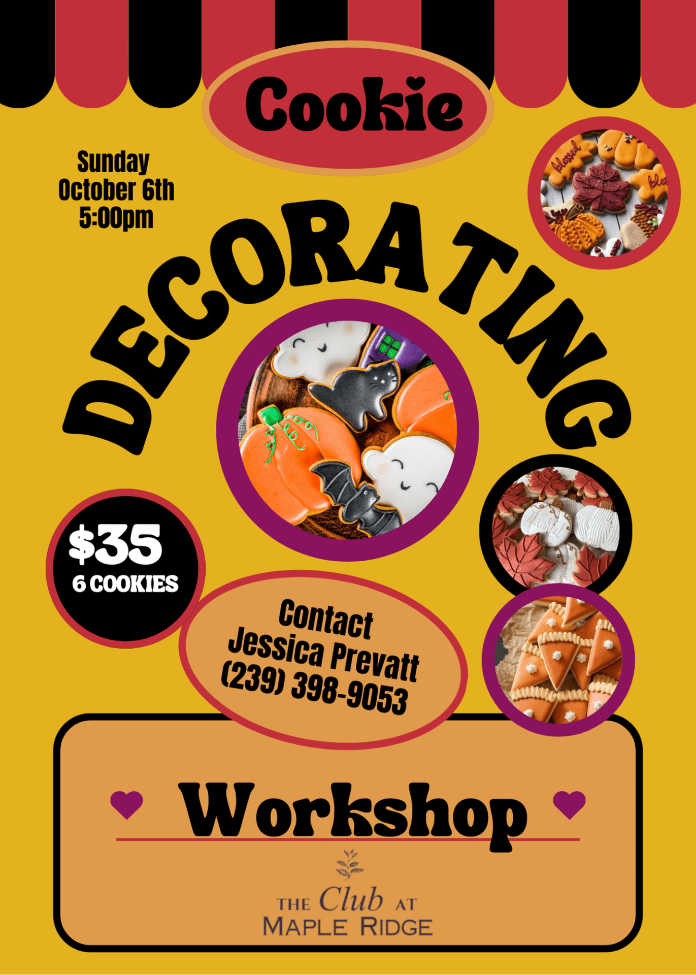 Cookie Decorating Class Flyer