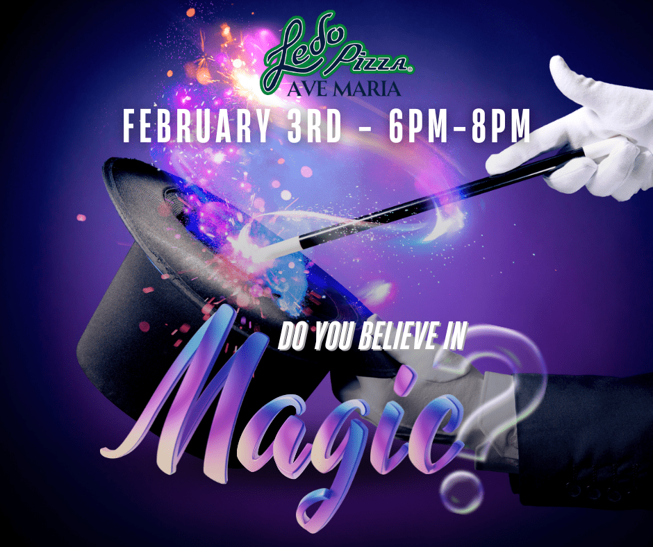 Midtown Magic at Ledo Pizza event flyer