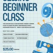 Sewing Beginner Class at The Club at Maple Ridge Flyer