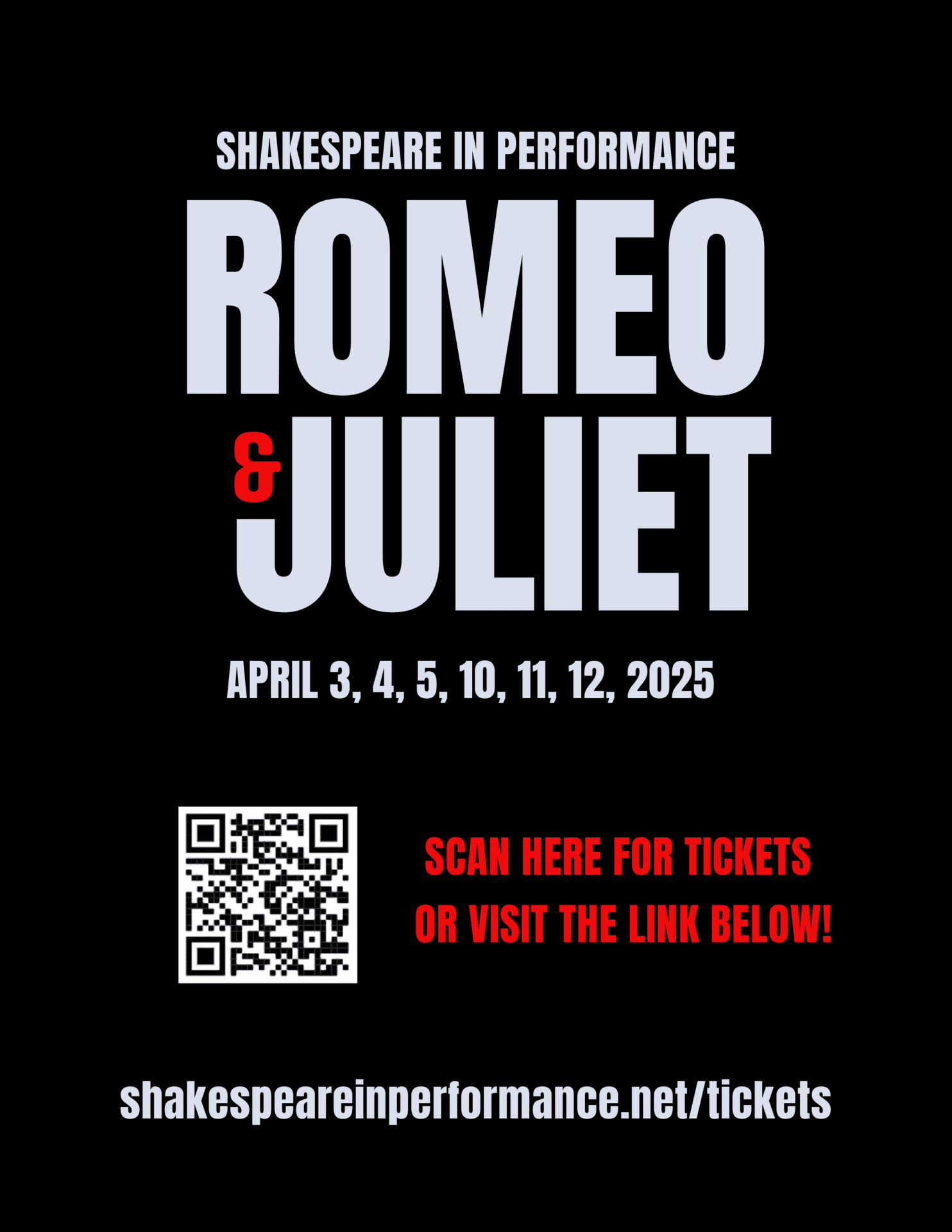 Romeo & Juliet Play Flyer