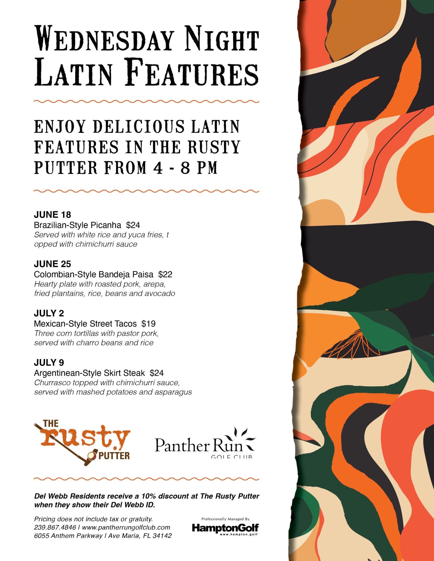 Wednesday Latin Night Flyer