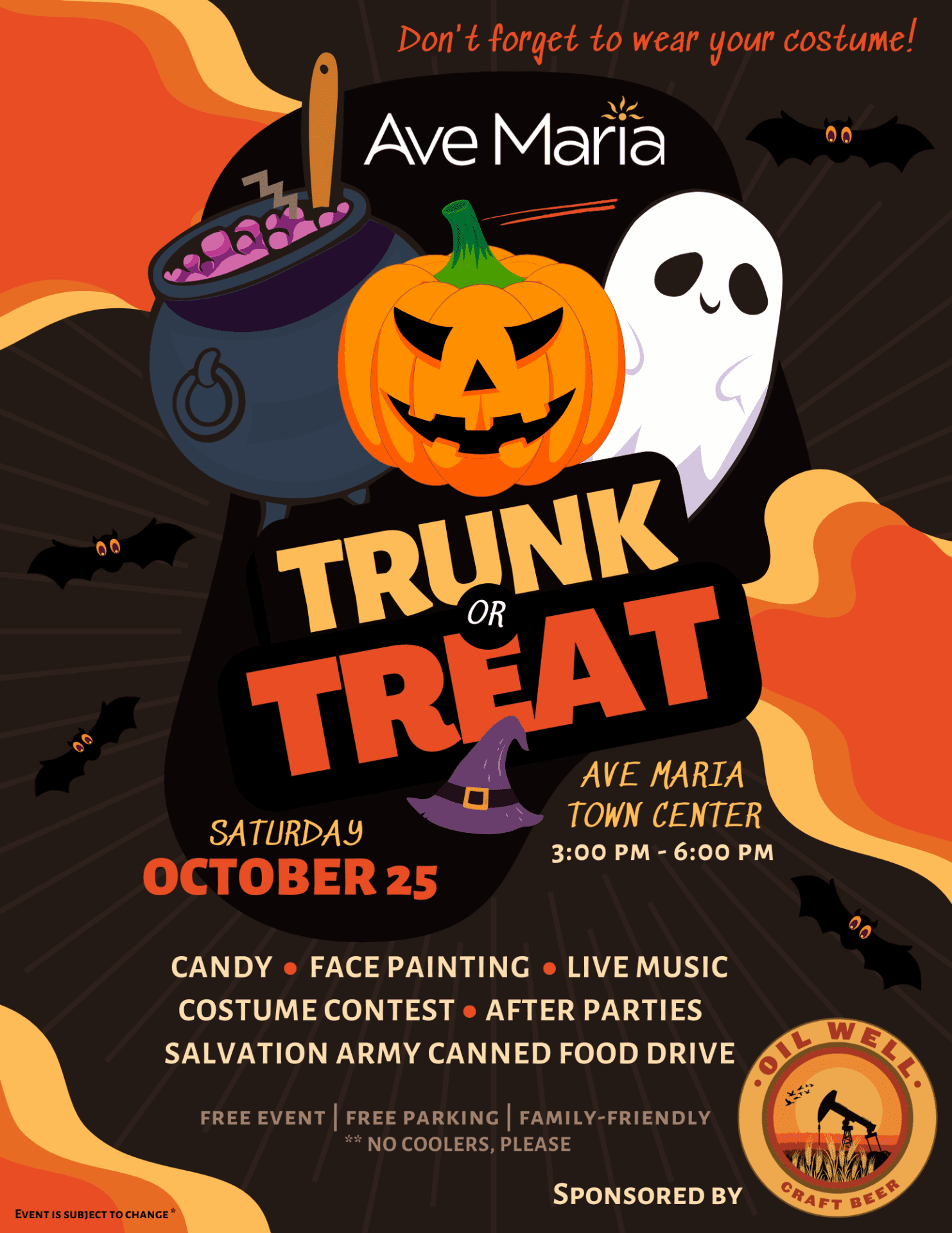 2025 Trunk or Treat event flyer