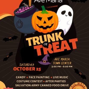 Trunk or Treat, 2025 Flyer in Ave Maria Town Center
