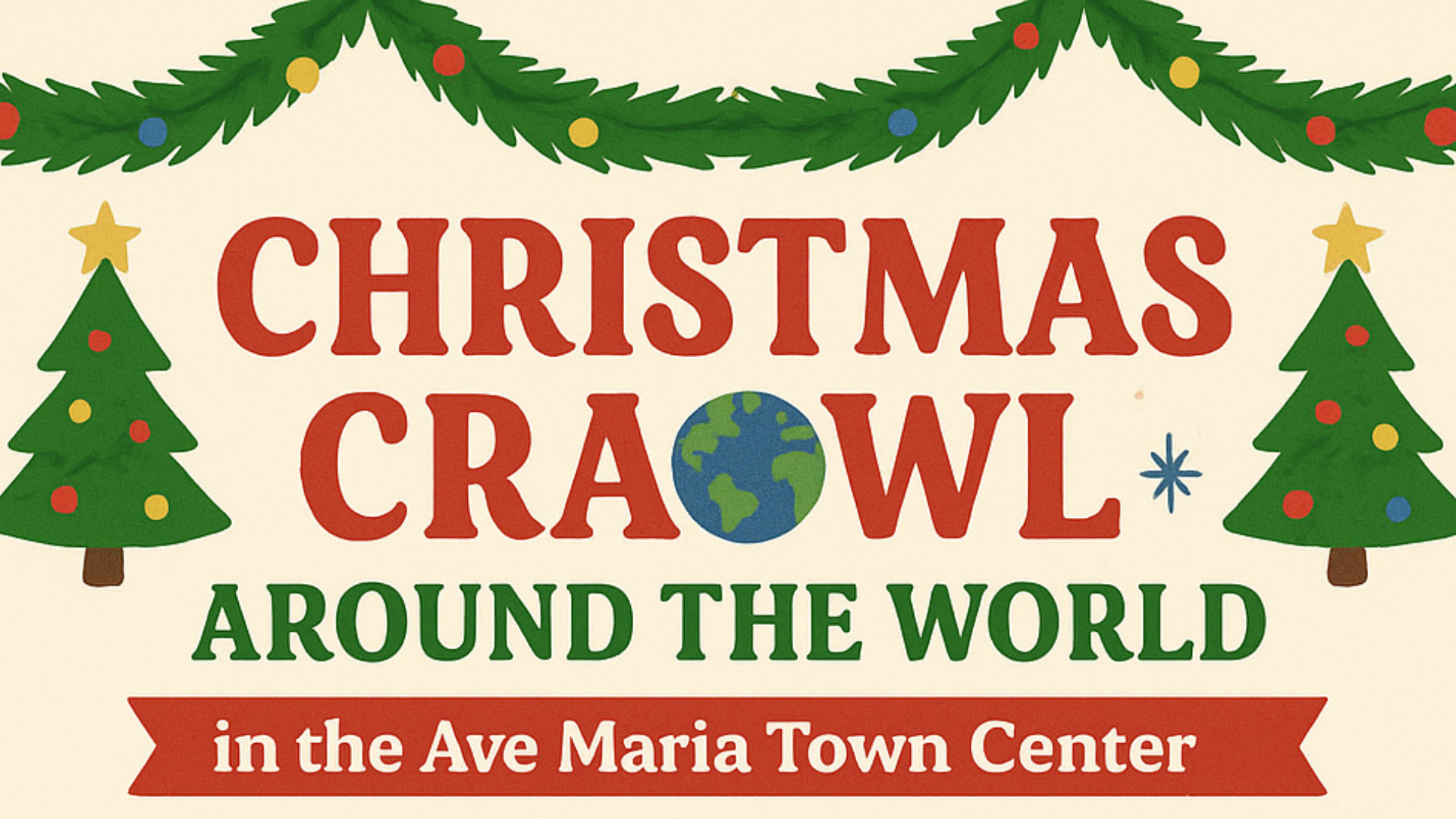 Christmas Crawl Around the World event banner