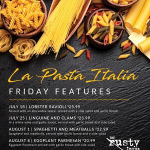 La Pasta Italian Friday Features at The Rusty Putter
