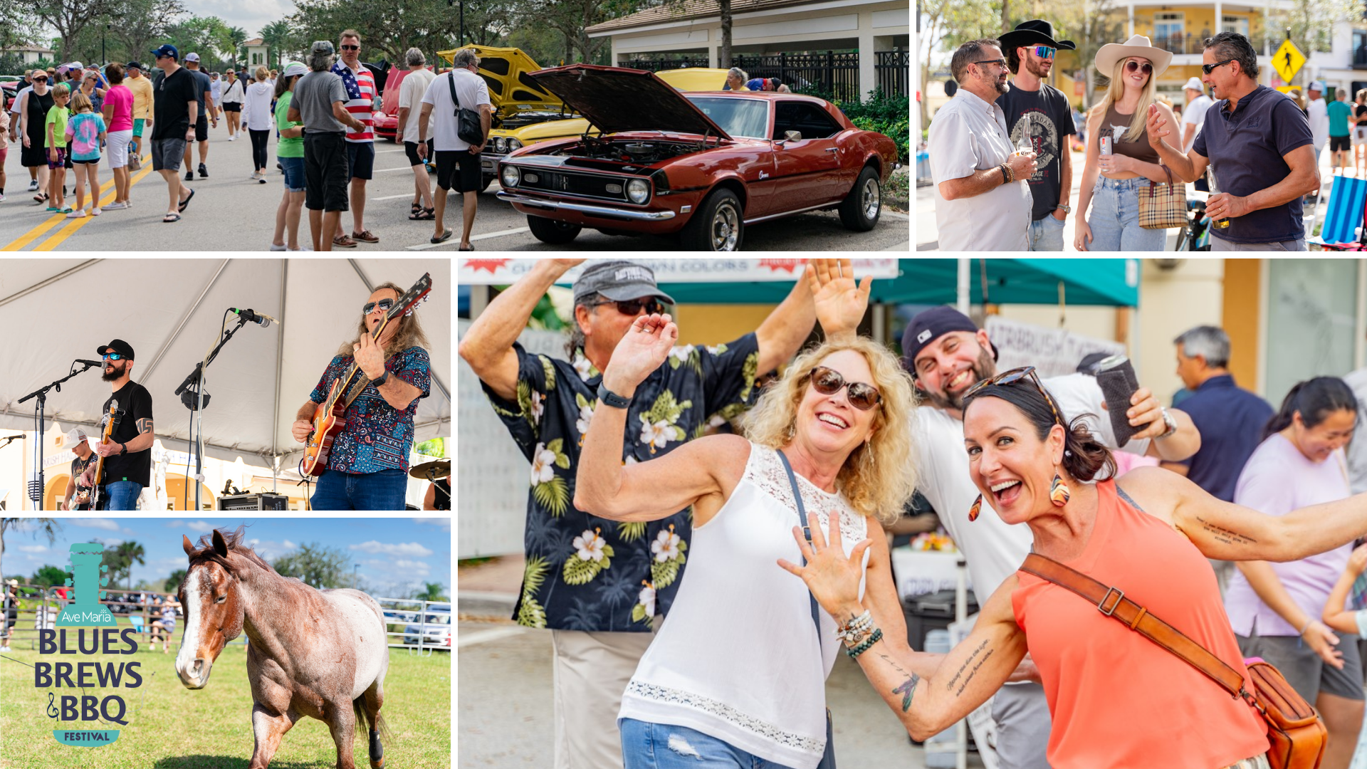 2026 Blues, Brews & BBQ event collage with event logo