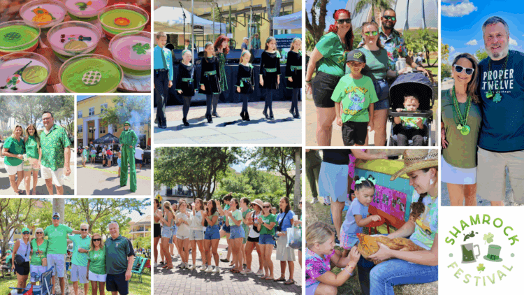 2026 Shamrock Festival event collage with event logo