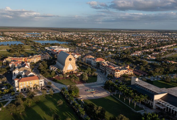 Ave Maria Town Center aerial, Oct. 2025